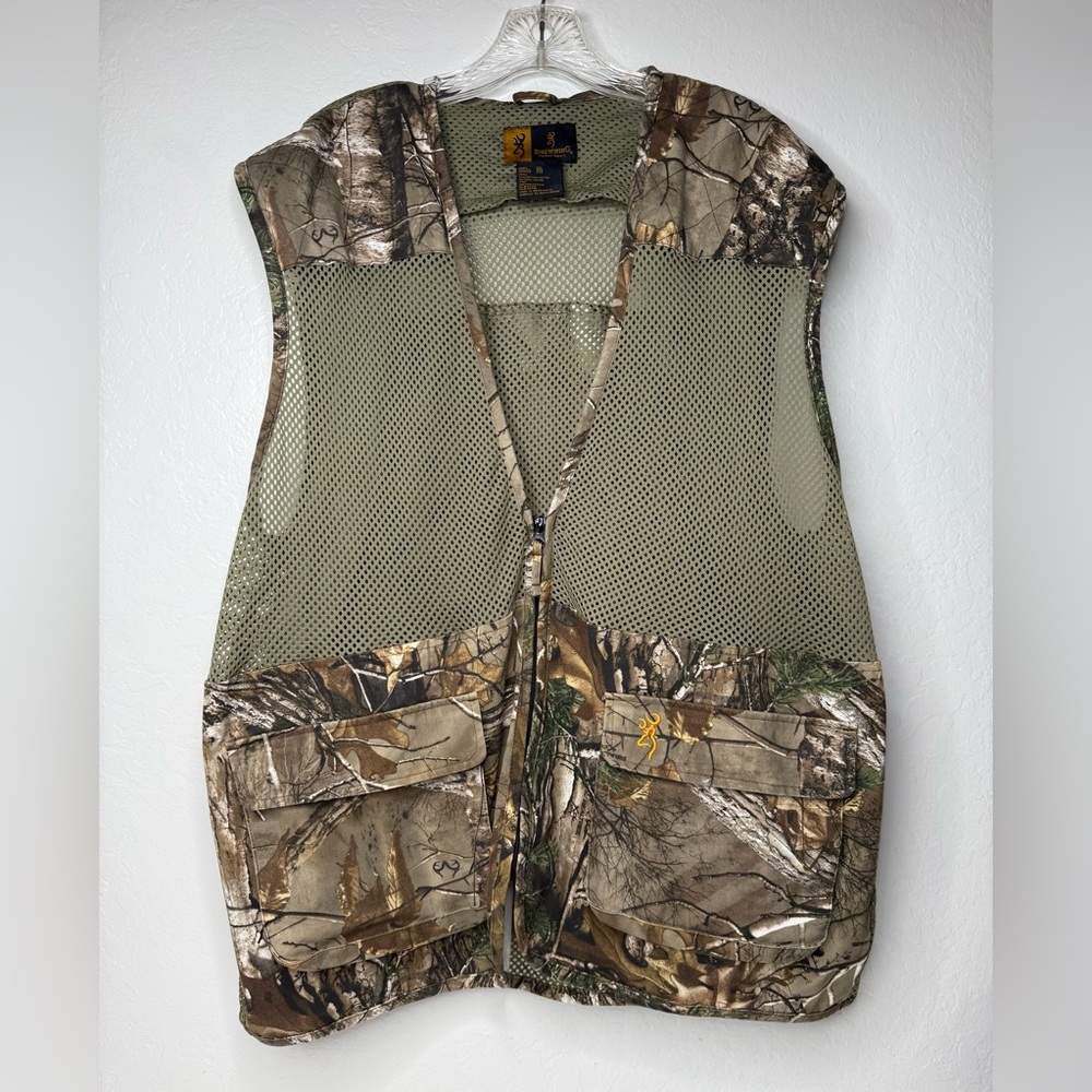 Browning Upland Dove Vest Size 2XL Big & Tall Camouflage‎ Mesh Hunting Fishing